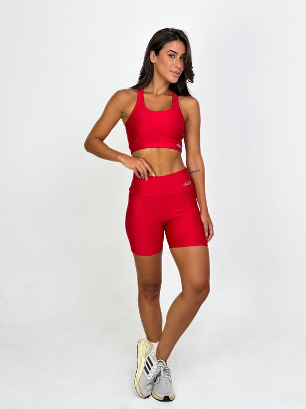 Conjunto Top Short Nadador Liso Vermelho Prime®